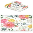 thumbnail image 2 of Dreamtimes Colorful Flowers Towel Set of 3, Ultra Soft and Absorbent Bath Towels for Bathroom Sports Gym Swim Spa Beach (1 Bath Towel, 1 Hand Towel & 1 Washcloth), 2 of 7