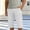 White, variant on BRGZLK Men's Cargo Casual Pants Shorts Below Knee Length Summer Slim Fit Fashionable Straight Tube Loose Fit with Pocket