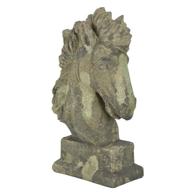 Esschert Design USA AC148 Vieille Mousse de Tête de Cheval en Céramique&44; Vert