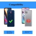 thumbnail image 2 of Compatible with Moto One 5G Case, Motorola One 5G UW Case, with Tempered Glass Screen Protectors, Military-Grade Metal Ring Kickstand 17ft Drop Tested Shockproof Cover Case, Black, 2 of 8