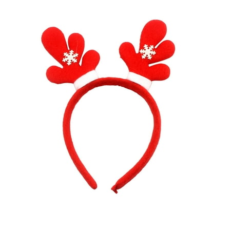 

Christmas Headbands Reindeers Antlers Headband Santa Xmas Christmas Tree Toppers Headwear Accessories For Holiday Party Photo Booth Favors White J