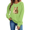 thumbnail image 2 of Zxlsdmn Womens Long Sleeve Sweatshirts Comfy Crew Neck Pullover Tops Trendy Graphic Sweatshirt Casual Drop Shoulder Fall Winter Sweat Shirts S, 2 of 5