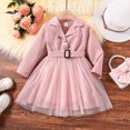 thumbnail image 2 of Sngxgn Girl Party Dress Long Sleeve A-Line Dresses(Pink,6Y), 2 of 7