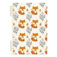thumbnail image 2 of Fox and Leaves Ring Binder Notebook Journey Note Diary College Ruled Spiral Notebook Study Loose Leaf Paper A5 60 Pages, 2 of 8