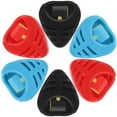 thumbnail image 1 of KAKOWELY 6pcs Plastic Guitar Pick Storage Box Drop-shaped Guitar Clip Box Paste Box for Standard Pick,1.42"X1.26"X0.39", 1 of 5