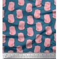 thumbnail image 1 of Soimoi Cotton Voile Fabric Pig Animal Print Fabric by Yard 56 Inch Wide, 1 of 3