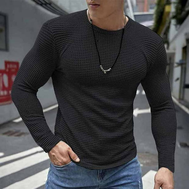 Ceisia Men's Casual Striped Half Button Round Neck Pullover with Pocket Daily Fashion Top Gift