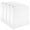 2-Pack, variant on 3 Ring Binder, 1 Inch D-Ring, Clear Overlay, Pockets for Storage and Organization, White, 4 Pack