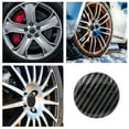 thumbnail image 2 of YUEVE Strips for Cars Fiber Rubber Wheel Label Black Fiber Wheel Cap, 2 of 6