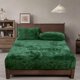 thumbnail image 1 of Sábana bajera ajustable PHF Truly Velvet, tamaño doble, color verde esmeralda, 1 of 8