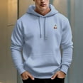 thumbnail image 6 of Men's 330g 100% Cotton Pattern Terry Dropped Shoulder Hoodie-Pumpkin Ghost, 6 of 15