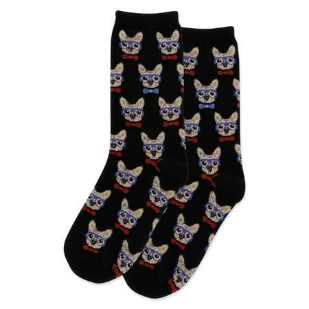 Hot Sox Kids Smart Frenchie Crew Socks