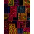 thumbnail image 1 of Ahgly Company Indoor Rectangle Abstract Reddish Brown Patchwork Area Rugs, 8' x 10', 1 of 6