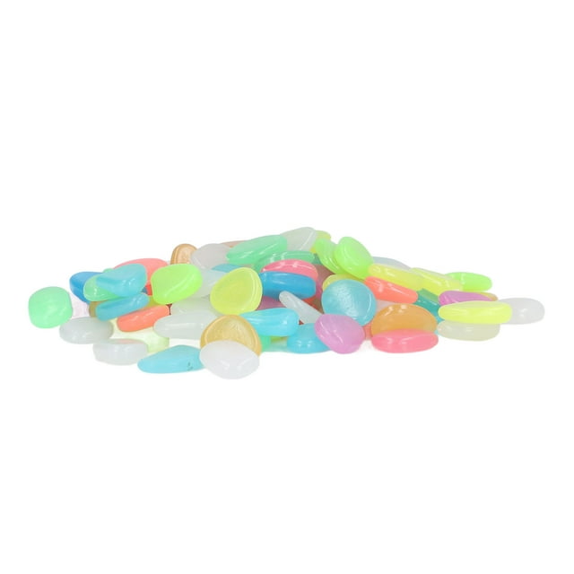 Pierres Lumineuses Extérieures, Pierres Fluorescentes Lumineuses Décoration Pierres Lumineuses Colorées pour Jardin Sombre Cour Allée Sentiers de Jardin