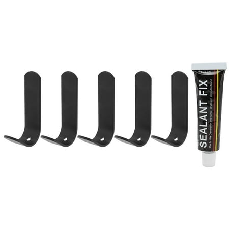 

Shower Hooks Wall Hooks Decorative Wall Hooks Wall Hanger Aluminum Alloy For Kitchen For Bedroom For Office For Bathroom Black