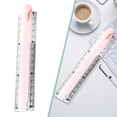 thumbnail image 2 of Plastic Folding Ruler, Geometric Drawing Tool, Transparent Plastic Ruler, 14 Inch Foldable Ruler, Precision Measuring Tool, Multifunction Drafting Ruler Set for Home Office Art Projects, Pink, 2 of 5