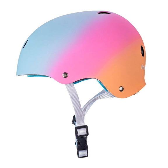 Triple Eight Roller Skating Combo Set - Pads & Helmet (Sunset) (Helmet Size XS/S, Pads Size JR)