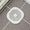 thumbnail image 6 of Zhaomeidaxi 2Pcs Shower Drain Cover,Square Silicone Anti-Clogging Filter Floor Sink Strainer for Kitchen Bathroom Drain, Hair Catcher Flat Silicone Stopper with Suction Cups, 6 of 8