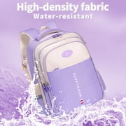 Lvelia School Bag Backpacks for Girls,Lightweight School Backpack for Kids Teens,Waterproof Student Shoulder Bookbag for Elementary Middle School,Purple