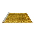 thumbnail image 2 of Ahgly Company Machine Washable Indoor Rectangle Oriental Yellow Traditional Area Rugs, 7' x 9', 2 of 4