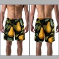 thumbnail image 3 of luoweisi Men's Beach Shorts Quick Dry Swim Trunks with Mesh Lining Pear M, 3 of 5