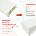 thumbnail image 4 of AZOWA Gift Bags White Kraft Paper Bags with Handles (5 x 3.1 x 8.2 in, White, 12 CT), 4 of 7