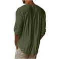 thumbnail image 4 of Mgmyaa Men's Long Sleeve T-Shirt V-Neck Base Layer Top Loose Casual Tunic Undershirt for Men, 4 of 7