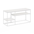 thumbnail image 2 of Furinno Moretti Modern Lifestyle TV Stand for TV up to 50 Inch, Solid White/White, 2 of 6
