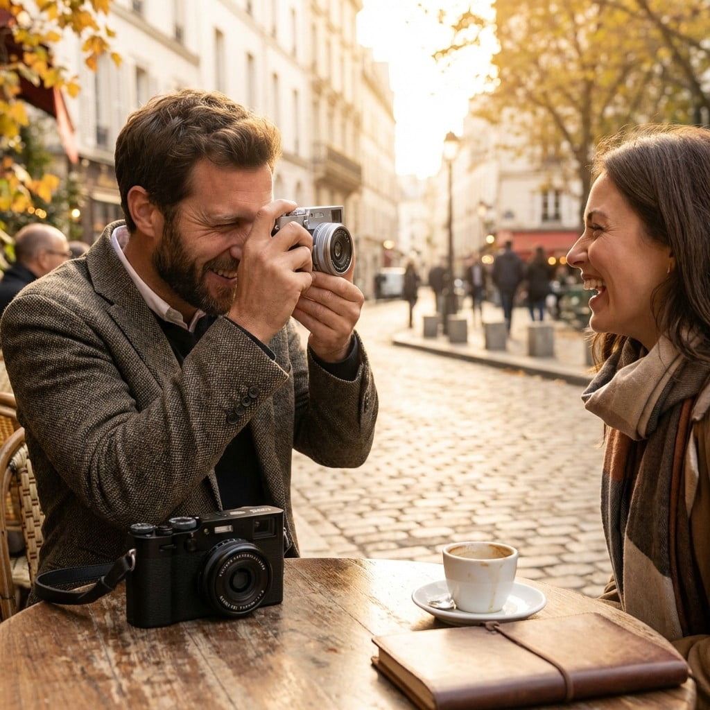 FUJIFILM X100VI Digital Camera 40MP APS-C Sensor, 23mm f/2 Lens, IBIS, Hybrid Viewfinder, Compact Street Photography & Travel Camera (Black) Bundle with Case, 32GB Card, Tripod & Accessories