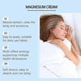thumbnail image 3 of Magnesium Cream for Sleep - Topical Magnesium Lotion for Leg Cramps & Pain, Muscle Relaxation, Calm - Natural Body Butter for Deep Hydration, 3 of 5