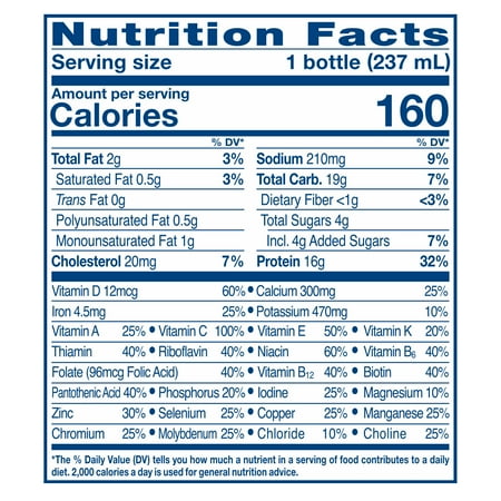 Ensure High Protein Nutrition Shake, Vanilla, 8 fl oz, 12 Count