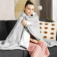 thumbnail image 2 of Giantex Electric Throw Heated Blanket, Soft Fast Heating, Grey, 5 Heat Settings, 3 Hours Auto-Off, Machine Washable, 60' x 50', 2 of 8