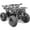 Black, variant on MotoTec Bull 125cc 4-Stroke Kids ATV with Front and Rear Racks