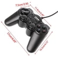 thumbnail image 4 of Wired Gamepad USB 2.0 Game Controller Gaming Joypad Joystick Control for PC Computer Laptop Gamer Black Game Console, 4 of 5