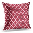 thumbnail image 1 of RYLABLUE Girly White Quatrefoil Choose Color Colormegirly Pillowcase Cover 18x18 inch, 1 of 1