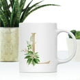 thumbnail image 2 of Koyal Wholesale Ceramic Coffee Mug, Exotic Tropical Monogram, Letter L, 2 of 5