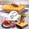 thumbnail image 6 of 2 Pcs Adjustable Cake Rings, 6-12" Stainless Steel Cake Molds with 3 Plastic Scrapers, Round and Square Cake Ring Molds with Scaling, Pastry Baking Frames, 6 of 6