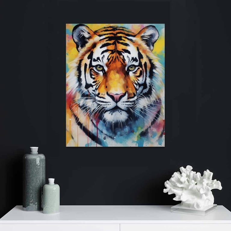 tiger leopard print house cat