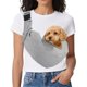 thumbnail image 1 of Transportador de perro Uxcell para perros pequeños y gatos de hasta 16.5 lbs, arnés de seguridad con hebilla ajustable y bolsillo, 1 of 6