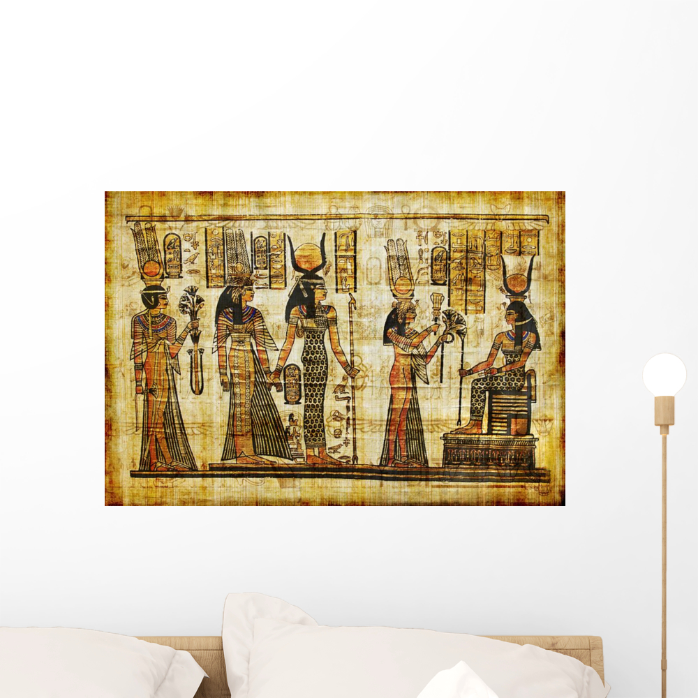 Ancient Egyptian Parchment Wall Mural by Wallmonkeys Peel and Stick ...