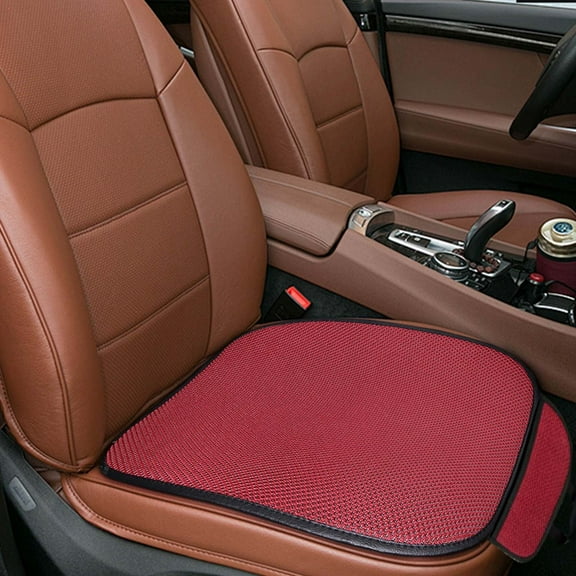 Ruroz Car Seat Cushion: Comfortable Memory Foam Car Seat Cushion for Driving - for Sciatica-Tailobone Pain Relief - Seat Cushion for Car-Truck, Office, Wheelchair - Red