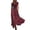 #553-Wine, variant on Plus Size Paisley Print Maxi Skirt for Women Belted Boho High Waist Long Skirt Summer Vacation Swing Dress