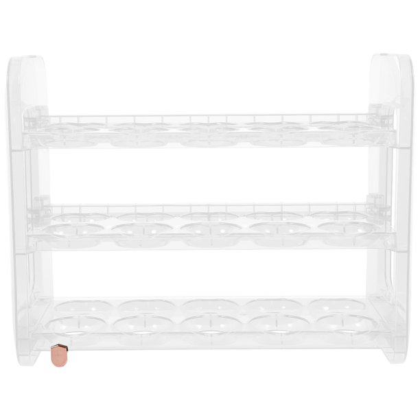 Soporte para huevos de tres capas para la puerta del refrigerador, organizador de huevos para el hogar.