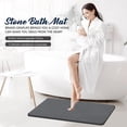 Goutoday Stone Bath Mat, Diatomaceous Earth Bath Mat, Quick Drying ...