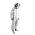 thumbnail image 3 of Traje de apicultura, traje de apicultura fino blanco, traje de protección contra abejas, traje de abeja con guantes, máxima confiabilidad, 3 of 8