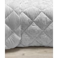 thumbnail image 3 of Sky Down Alternative Comforter, Seigaiha Japanese Minimalistic Like Waves Clouds Continuous Illustration, Microfiber Quilt for All Season, 5 Sizes, Pale Taupe and Pale Grey, by Ambesonne, 3 of 3