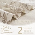 thumbnail image 4 of Cortina de Cenefa JINCHAN Floral de Lino para Cocina 40x120 cm Taupe, 4 of 8