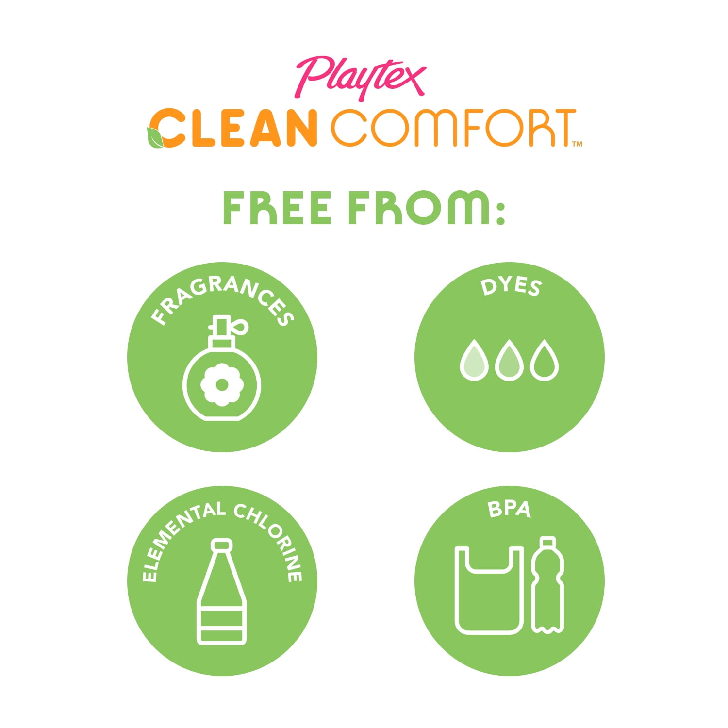 Playtex Clean Comfort Tampons, Regular Absorbency, 30 Count