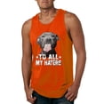 thumbnail image 1 of Wild Bobby, Pitbull to all the Haters Funny, Animal Lover, Men Graphic Tank Top, Orange, 3X-Large, 1 of 4