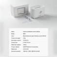 thumbnail image 2 of Bearachild Difusor de llama, humidificador de aire recargable LED de aceite esencial con protección regulable de luz, generador de niebla de oficina de Humidificadores Blanco Bearachild HA063173-01, 2 of 6